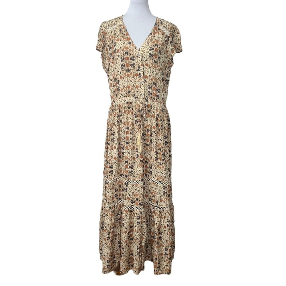American Eagle Outfitters Maxi Dress Floral Prairie Cottagecore XL Boho 2021